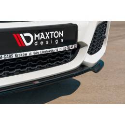 Maxton - LAME DU PARE-CHOCS AVANT / SPLITTER BMW X3 F25 M-Pack Facelift Noir Brillant