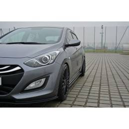 Maxton - RAJOUTS DES BAS DE CAISSE POUR Hyundai i30 mk.2 Noir Brillant