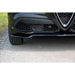 Maxton - LAME DU PARE-CHOCS AVANT V.1 Alfa Romeo Stelvio Noir Brillant