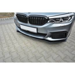 Maxton - LAME DU PARE-CHOCS AVANT V.1 BMW 5 G30/ G31 M-Pack Noir Brillant