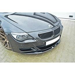 Maxton - LAME DU PARE-CHOCS AVANT V.1 BMW M6 E63 Noir Brillant