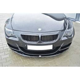 Maxton - LAME DU PARE-CHOCS AVANT V.1 BMW M6 E63 Noir Brillant