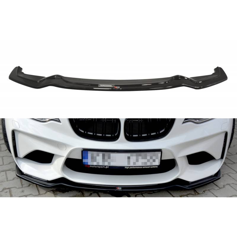 Maxton - LAME DU PARE-CHOCS AVANT / SPLITTER BMW M2 (F87) COUPÉ Noir Brillant Maxton - LAME DU PARE-CHOCS AVANT / SPLITTER BMW M2 (F87) COUPÉ Noir Brillant