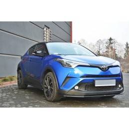 Maxton - LAME DU PARE-CHOCS AVANT / SPLITTER V.1 TOYOTA C-HR Noir Brillant