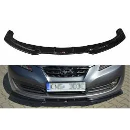 Maxton - LAME DU PARE-CHOCS AVANT / SPLITTER HYUNDAI GENESIS COUPÉ MK.1 Noir Brillant