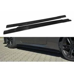 Maxton - SET DES DIFFUSEUR DES BAS DE CAISSE HYUNDAI GENESIS COUPÉ MK.1 Noir Brillant