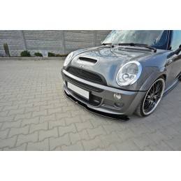 Maxton - LAME DU PARE-CHOCS AVANT / SPLITTER MINI R53 COOPER S JCW Noir Brillant