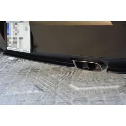 Maxton - CENTRAL ARRIÈRE SPLITTER DODGE CHALLENGER MK3. PHASE-I SRT8 COUPE (sans barres verticales) Noir Brillant