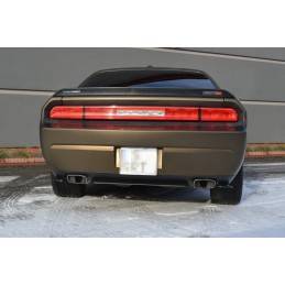 Maxton - LAME DU PARE-CHOCS ARRIERE DODGE CHALLENGER MK3. PHASE-I SRT8 COUPE Noir Brillant