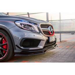 Maxton - Lame Du Pare-Chocs Avant Mercedes-Benz GLA 45 AMG Noir Brillant Maxton - Lame Du Pare-Chocs Avant Mercedes-Benz GLA 45 AMG Noir Brillant