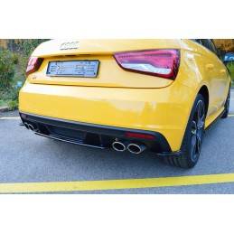 Maxton - Central Arriere Splitter Audi S1 8X Noir Brillant