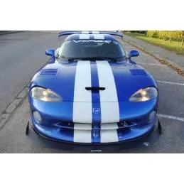 Maxton - SPORT LAME DU PARE-CHOCS AVANT DODGE VIPER GTS ABS+Noir Brillant