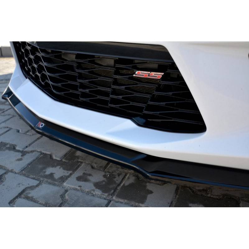 Maxton - LAME DU PARE-CHOCS AVANT / SPLITTER V.2 CHEVROLET CAMARO 6TH-GEN. PHASE-I 2SS COUPE Gloss