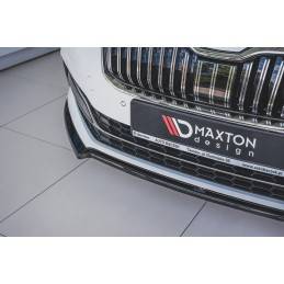 Maxton - Lame Du Pare-Chocs Avant V.1 Skoda Superb Mk3 FL Noir Brillant Maxton - Lame Du Pare-Chocs Avant V.1 Skoda Superb Mk3 FL Noir Brillant