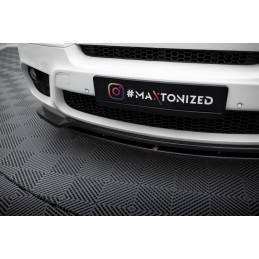 Maxton - Lame du pare-chocs avant / Splitter BMW X5 E70 Facelift M-pack Noir Brillant