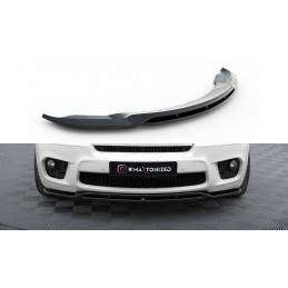 Maxton - Lame du pare-chocs avant / Splitter BMW X5 E70 Facelift M-pack Noir Brillant