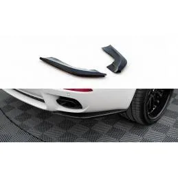 Maxton - Lame du pare-chocs arriere BMW X5 E70 Facelift M-pack Noir Brillant