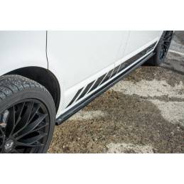 Maxton - Set des diffeuseur des bas de caisse Volkswagen T6 Noir Brillant
