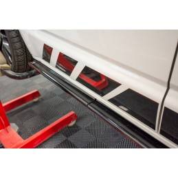 Maxton - Set des diffeuseur des bas de caisse Volkswagen T6 Noir Brillant