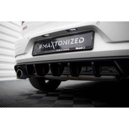 Maxton - RAJOUT DU PARE-CHOCS ARRIERE VW GOLF VII GTI FACELIFT Noir Brillant
