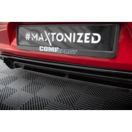 Maxton - CENTRAL ARRIÈRE SPLITTER VW GOLF Mk7 GTI CLUBSPORT Noir Brillant