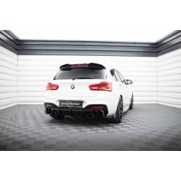 Maxton - Lames De Pare-Chocs Arrière Latérales V.5 + Ailerons BMW 1 M-Pack / M140i F20 Facelift, BM-1-F20F-M-RSD5G+RSF1B Maxtond