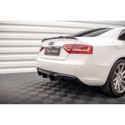Maxton - Diffuseur Arrière Complet Audi A5 Coupe 8T Facelift (Version avec double échappement d'un côté) Noir Brillant, AU-A5-1F Maxton - Diffuseur Arrière Complet Audi A5 Coupe 8T Facelift (Version avec double échappement d'un côté) Noir Brillant, AU-A5-1F