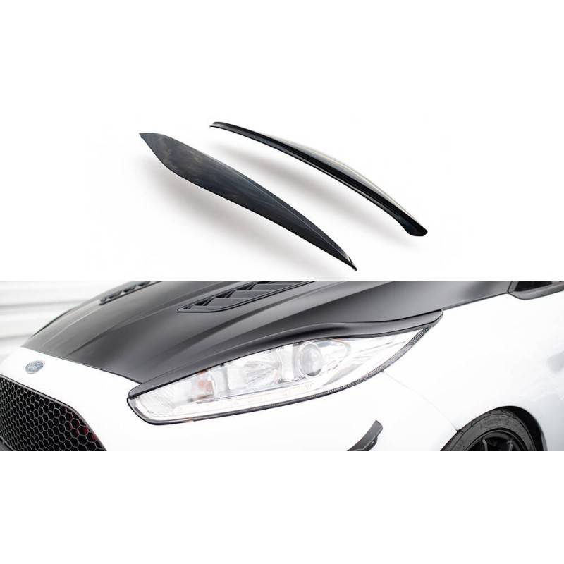 Maxton - Paupieres De Phares V.1 Ford Fiesta ST / ST-Line / Standard Mk7 FL Noir Brillant Maxton - Paupieres De Phares V.1 Ford Fiesta ST / ST-Line / Standard Mk7 FL Noir Brillant