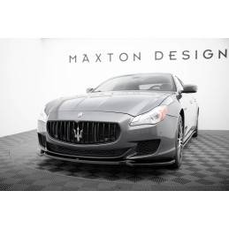 Maxton - LAME DU PARE-CHOCS AVANT / SPLITTER MASERATI QUATTROPORTE MK.6 AVANT FACELIFT Noir Brillant Maxton - LAME DU PARE-CHOCS AVANT / SPLITTER MASERATI QUATTROPORTE MK.6 AVANT FACELIFT Noir Brillant