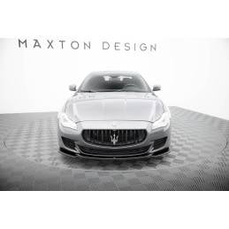 Maxton - LAME DU PARE-CHOCS AVANT / SPLITTER MASERATI QUATTROPORTE MK.6 AVANT FACELIFT Noir Brillant Maxton - LAME DU PARE-CHOCS AVANT / SPLITTER MASERATI QUATTROPORTE MK.6 AVANT FACELIFT Noir Brillant