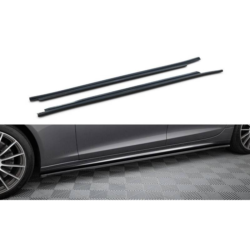 Maxton - SET DES DIFFUSEUR DES BAS DE CAISSE MASERATI QUATTROPORTE MK.6 AVANT FACELIFT Noir Brillant Maxton - SET DES DIFFUSEUR DES BAS DE CAISSE MASERATI QUATTROPORTE MK.6 AVANT FACELIFT Noir Brillant