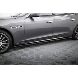 Maxton - SET DES DIFFUSEUR DES BAS DE CAISSE MASERATI QUATTROPORTE MK.6 AVANT FACELIFT Noir Brillant Maxton - SET DES DIFFUSEUR DES BAS DE CAISSE MASERATI QUATTROPORTE MK.6 AVANT FACELIFT Noir Brillant