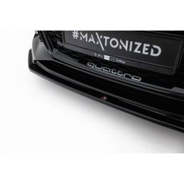 Maxton - Lame Du Pare-Chocs Avant / Splitter V.2 Audi RS5 Coupe / Sportback F5 Noir Brillant