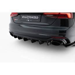Maxton - Rajout Du Pare-Chocs Arriere Audi RS5 Coupe / Sportback F5 Noir Brillant