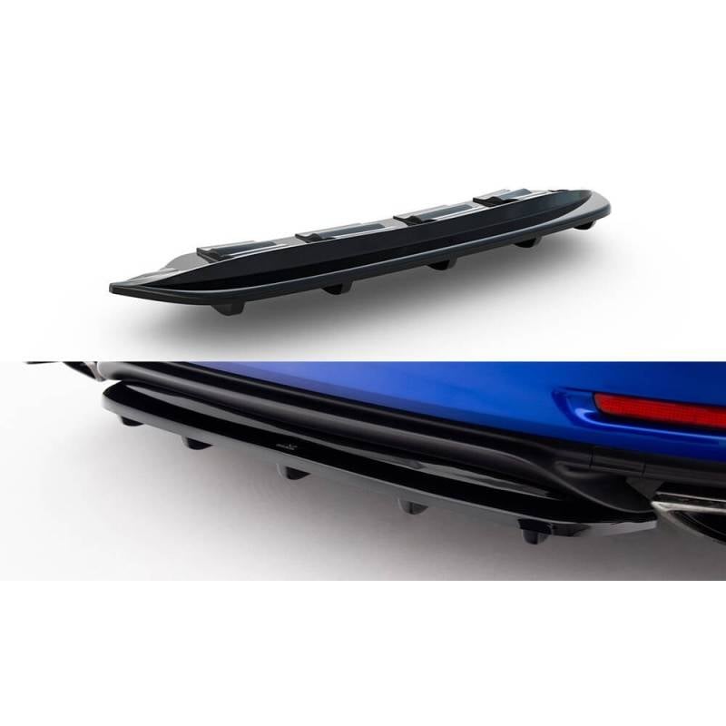 Maxton - CENTRAL Arriere Splitter (avec une barre verticale) Lexus Rc Mk1 Noir Brillant Maxton - CENTRAL Arriere Splitter (avec une barre verticale) Lexus Rc Mk1 Noir Brillant