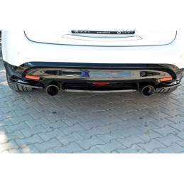 Maxton - CENTRAL ARRIÈRE SPLITTER INFINITI QX70 Noir Brillant