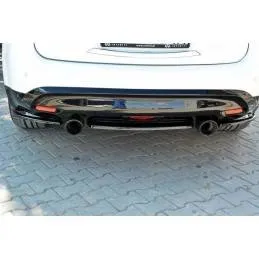 Maxton - CENTRAL ARRIÈRE SPLITTER INFINITI QX70 Noir Brillant