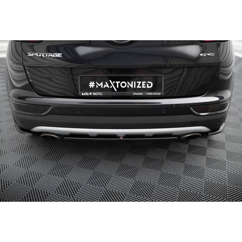 Maxton - CENTRAL ARRIÈRE SPLITTER KIA SPORTAGE mk4 GT-Line Noir Brillant Maxton - CENTRAL ARRIÈRE SPLITTER KIA SPORTAGE mk4 GT-Line Noir Brillant