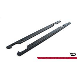 Maxton - Rajouts Des Bas De Caisse Pour Audi S6 / A6 S-Line C7 Noir Brillant