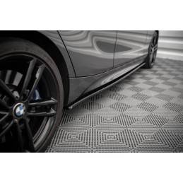 Maxton - RAJOUTS DES BAS DE CAISSE POUR V.1 BMW 1 F20 M135i / M140i / M-Pack Noir Brillant