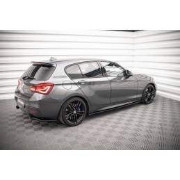 Maxton - RAJOUTS DES BAS DE CAISSE POUR V.1 BMW 1 F20 M135i / M140i / M-Pack Noir Brillant