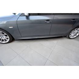 Maxton - RAJOUTS DES BAS DE CAISSE POUR BMW 5 E60/61 M-PACK Noir Brillant