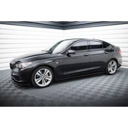 Maxton - RAJOUTS DES BAS DE CAISSE POUR BMW 5 GT F07 Noir Brillant