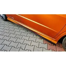 Maxton - RAJOUTS DES BAS DE CAISSE POUR HONDA CIVIC VIII TYPE S/R Noir Brillant