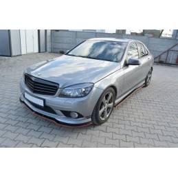 Maxton - RAJOUTS DES BAS DE CAISSE POUR Mercedes C W204 AMG-Line (AVANT FACELIFT) Noir Brillant Maxton - RAJOUTS DES BAS DE CAISSE POUR Mercedes C W204 AMG-Line (AVANT FACELIFT) Noir Brillant