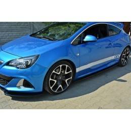 Maxton - RAJOUTS DES BAS DE CAISSE POUR OPEL ASTRA J OPC / VXR Noir Brillant