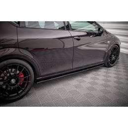 Maxton - RAJOUTS DES BAS DE CAISSE POUR SEAT LEON MK2 CUPRA / FR Noir Brillant