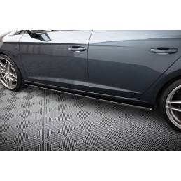 Maxton - RAJOUTS DES BAS DE CAISSE POUR v.2 Seat Leon Mk3 Cupra/ FR Facelift Noir Brillant