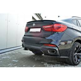 Maxton - LAME DU PARE CHOCS ARRIERE BMW X6 F16 MPACK Noir Brillant