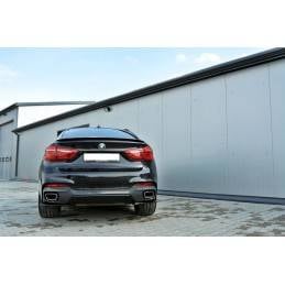 Maxton - LAME DU PARE CHOCS ARRIERE BMW X6 F16 MPACK Noir Brillant